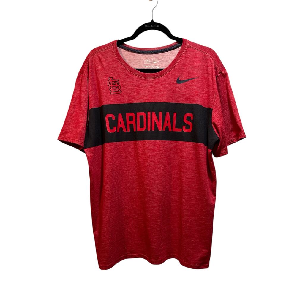 Nike St Louis Cardinals men’s xl Dri fit short sleeve t shirt red and black